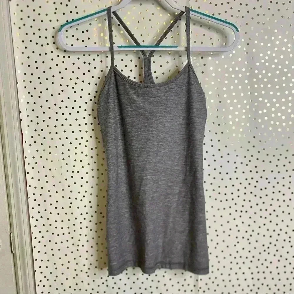 Lululemon Power Y Grey Top
